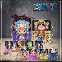 Caneca Porcelana One Piece Chibi