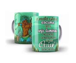Caneca Porcelana Orixá Foi Seu Oxóssi Que Chegou Caneca Porcelana Orixá Foi Seu Oxóssi Que Chegou