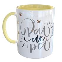 Caneca Porcelana Pai de Pet Gatinho Gato