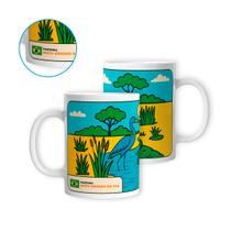 Caneca Porcelana Pantanal Mato Grosso do Sul 325ml Brasil