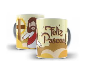 Caneca Porcelana Páscoa Jesus Cristo