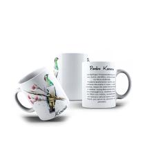 Caneca Porcelana Pássaros Kereru Pombo Austrália 325mL Caneca Porcelana Pássaros Kereru Pombo Austrália 325mL