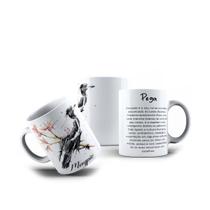 Caneca Porcelana Pássaros Magpie Pássaro Inteligente 325mL Caneca Porcelana Pássaros Magpie Pássaro Inteligente 325mL