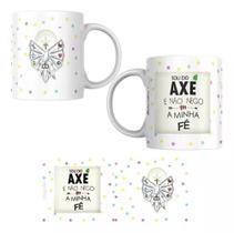 Caneca Porcelana Personalizada Axé Sete Linhas Umbanda