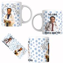 Caneca Porcelana Personalizada Branca Estampa Personalizada Dr. Now Quilos Mortais