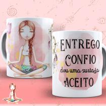 Caneca Porcelana Personalizada Confio Entrego Aceito Surto