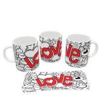 Caneca Porcelana Personalizada Dia dos Namorados Mod 04