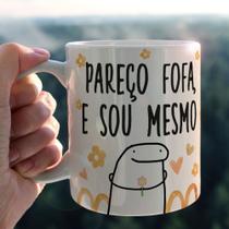 Caneca Porcelana Personalizada Flork Pareço Fofa, Sou Mesmo Meme Divertida- MEGA OFERTA!