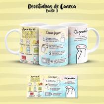 Caneca Porcelana Personalizada Flork Receita Bolo Salgado Meme Bento Cake Engraçada- MEGA OFERTA!