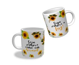 Caneca Porcelana Personalizada Girassol