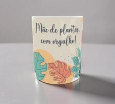 Caneca Porcelana Personalizada Mãe De Planta Com Brinde Caneca Porcelana Personalizada Mãe De Planta Com Brinde