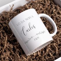 Caneca Porcelana Personalizada Presente Lembrança Casamento