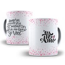 Caneca porcelana personalizada - presente para Namorado (a) Eu te amo!