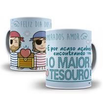 Caneca porcelana personalizada - presente para Namorado (a) O maior tesouro