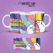 Caneca Porcelana Personalizada Profissão Designer De Interiores Flork trabalho C/Nome- MEGA OFERTA!