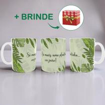 Caneca Porcelana Personalizada Só Mais Uma Plantinha Com Brinde Caneca Porcelana Personalizada Só Mais Uma Plantinha Com Brinde