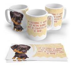 Caneca Porcelana Pet Dog Um Cachorro Te Ama Sempre