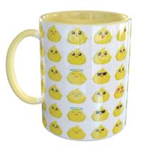 Caneca Porcelana Pintinhos Amarelinhos