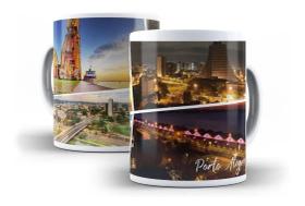 Caneca Porcelana Porto Alegre 01 Cidades Turísticas Presente Caneca Porcelana Porto Alegre 01 Cidades Turísticas Presente
