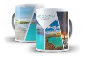 Caneca Porcelana Porto De Galinhas 01 Cidades Turísticas