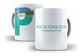 Caneca Porcelana Praia De Ponta Negra Natal Cidades Turísticas