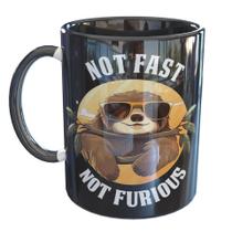 Caneca Porcelana Preguica Not Fast