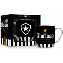 Caneca Porcelana Premium BrasFoot Botafogo 300 ML Urban Licenciada Branco Caneca Porcelana Premium BrasFoot Botafogo 300 ML Urban Licenciada Branco