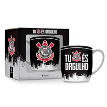 Caneca Porcelana Premium BrasFoot Corinthians 01 360 ML Urban Licenciada Branco Caneca Porcelana Premium BrasFoot Corinthians 01 360 ML Urban Licenciada Branco