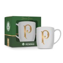 Caneca Porcelana Premium BrasFoot Palmeiras Serie Ouro 360 ML Urban Licenciada Branco Caneca Porcelana Premium BrasFoot Palmeiras Serie Ouro 360 ML Urban Licenciada Branco
