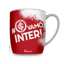 Caneca Porcelana Premium BrasFoot Vamô Inter 300 ML Urban Licenciada Branco Caneca Porcelana Premium BrasFoot Vamô Inter 300 ML Urban Licenciada Branco
