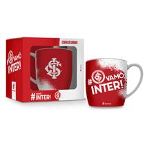 Caneca Porcelana Premium BrasFoot Vamô Inter 360 ML Urban Licenciada Branco Caneca Porcelana Premium BrasFoot Vamô Inter 360 ML Urban Licenciada Branco