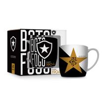 Caneca Porcelana Premium KazzaVip Time Botafogo 01 300 ML Urban Oficial Licenciada Branco Caneca Porcelana Premium KazzaVip Time Botafogo 01 300 ML Urban Oficial Licenciada Branco