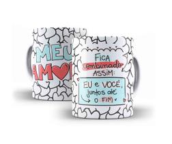 Caneca Porcelana Presente Namorados Eu e Vc Juntos Até O Fim Caneca Porcelana Presente Namorados Eu e Vc Juntos Até O Fim