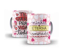 Caneca Porcelana Presente Namorados Minha Eterna Namorada Caneca Porcelana Presente Namorados Minha Eterna Namorada