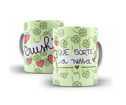 Caneca Porcelana Presente Namorados Que Sorte A Nossa