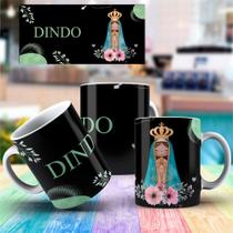 Caneca porcelana - presente Padrinho - dindo - Nossa Senhora Aparecida