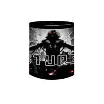 Caneca Porcelana Preta Banda Disturbed Rock Metal Anos 2000