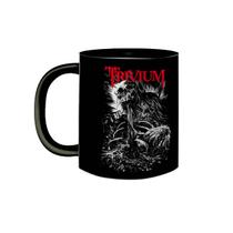 Caneca Porcelana Preta Banda Heavy Metal Trivium Anos 2000