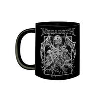 Caneca Porcelana Preta Banda Megadeth Big Four Heavy Metal