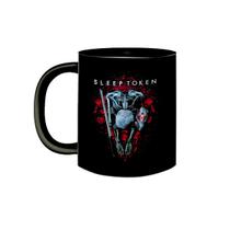 Caneca Porcelana Preta Banda Sleep Token Symbols Metal Prog