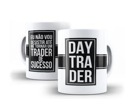 Caneca Porcelana Profissão Day Trader Investidor Caneca Porcelana Profissão Day Trader Investidor