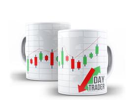 Caneca Porcelana Profissão Day Trader Caneca Porcelana Profissão Day Trader