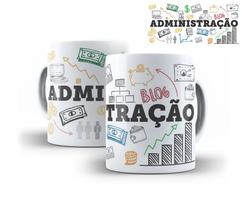 Caneca porcelana profissões ''administração''