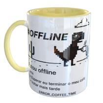 Caneca Porcelana Programador T.I Computador Offline