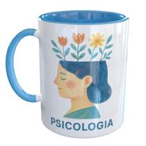Caneca Porcelana Psicologia Florescendo