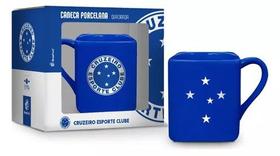 Caneca porcelana quadrada times - cruzeiro ref. 12796