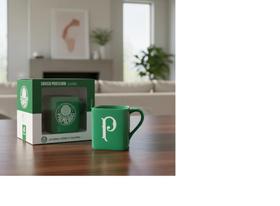 Caneca porcelana quadrada times - palmeiras