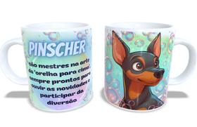 Caneca Porcelana Raças de Cães - Pinscher