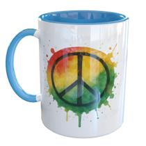 Caneca Porcelana Reggae Paz e Amor