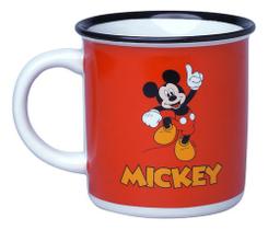 Caneca Porcelana Retrô Mickey Ver 300ml Licenciada Disney